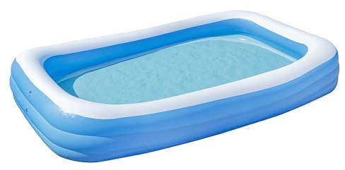 Baroni Home Piscine Hors Sol Gonflable, Piscine pour Adultes et Enfants, Piscine de Terrasse, Rectangulaire, 260x160x60 cm
