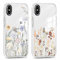 Xylota 2 Stück Transparent Handyhülle für iPhone X/iPhone XS 5,8 Hülle, Durchsichtig Case Muster Aesthetic Blumen Mädchen Frauen Schutzhülle, Weich Silikon TPU Bumper Stoßfeste Cover für iPhone X,21