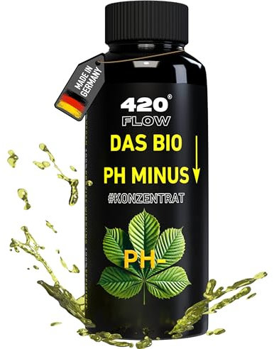 420Flow pH-Regulator Konzentrat – Perfekte pH-Anpassung für Pflanzen, Vegan & umweltfreundlich, fördert Nährstoffaufnahme, für Erde, Kokos & Hydroponik (500ml)