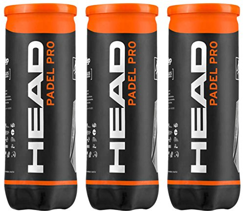 PADEL , 3 Dosen Pro Unisex Erwachsene, Gelb, M