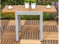 MERXX Naxos Balkonausziehtisch, Silber/braun, Alu/FSC Akazie, 80/120x70cm, ausziehbar