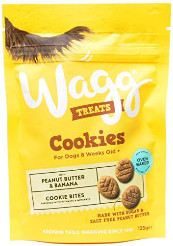 Wagg Dog Food (Peanut Butter Cookies With Banana 3 x 125g)