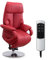 CAVADORE Ledersessel Istanbul / Fernsehsessel mit Aufstehhilfe, elektrisch verstellbarer Relaxfunktion / 2 E-Motoren / 80 x 115 x 79 / Echtleder: Rot