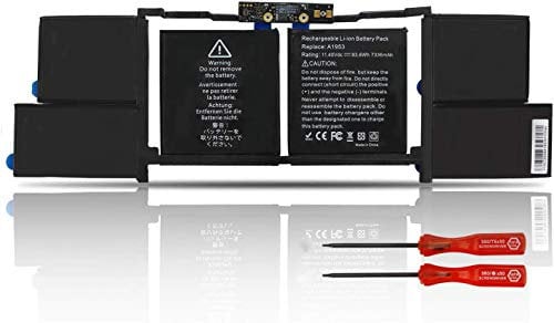 11.4V 83.6Wh 7336mAh A1953 Laptop Battery Replacement for MacBook Pro 15 Touch Bar A1990 EMC 3215 3359 BTO CTO Mid 2018 2019 MV902LL/A MV912LL/A MV922LL/A MV932LL/A MV942LL/A MV952LL/A