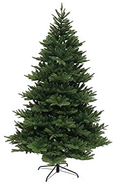 Rebecca Mobili Albero Artificiale Alto Verde, Albero Natale 150, Albero Folto, Foglie Pvc, Struttura Pe, Abete Sintetico, Realistico, Addobbo Negozio, 150 cm