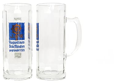 Augustiner Bräu München 2er Set Deutschherrenseidel 0,5 Liter