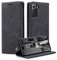 caseme Handyhülle für Samsung Galaxy S21 Hülle (6.2 Zoll) Premium Leder Klappbar Flip Case Magnet Kartenfach Standfunktion Brieftasche Schutzhülle für Samsung Galaxy S21 5G - Schwarz