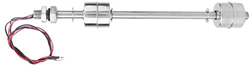 Capteur de Niveau D'eau, Interrupteur à Flotteur à Bille 12 V Double Boule en Acier Inoxydable Capteur de Niveau de Liquide Interrupteur à Flotteur pour Réservoir D'eau,(Floating body 200mm)