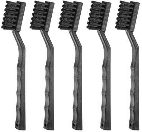 sourcing map 5pcs Anti-static Cleaning Brush 16x35mm PV Plastic Conductive Bristles Anti Static ESD Brushes for Clean PCB Laptop Keyboard Fan and Other Electronic Devices