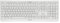 CHERRY KW 3000, Clavier sans fil avec pavé numérique, Disposition allemande (QWERTZ), Connexion radio 2,4 GHz, Touches silencieuses, Design plat, Alimenté par batterie, Blanc grisé