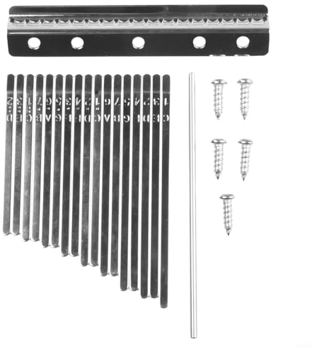 SPORTARC 17 Tasten Kalimba DIY Ersatzteile mit Tasten Bridge Tuning Zubehör, Kalimba Ersatz Kit DIY Thumb Piano Zubehör