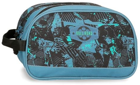 Roll Road Soccer Trousse de toilette adaptable noire 26 x 16 x 12 cm Polyester, Noir, Trousse de toilette adaptable