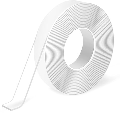 Doppelseitiges Klebeband, extra stark, waschbar, 3 cm breit, transparent