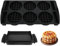YQL Silikon Waffeleinsatz Kompatibel mit Tefal OptiGrill XL Backschale, OptiGrill Elite XL Zubehör, OptiGrill Elite XL Waffelplatten Zubehör, Waffelplatten OptiGrill XL Zubehör (Schwarz)