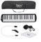Leicht zu transportierende Melodica mit 37 Tasten und einer kompakten Tasche, ideal für Anfänger und Musikliebhaber, Schwarz