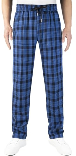 KTWOLEN Pantalon de Jogging à Carreaux pour Homme Pantalons de Survêtement Pantalon de Loisirs à Carreaux avec Taille Élastique