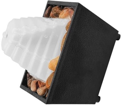 Cabilock Tabletop Fountain Waterfall Feature Led Light Battery-powered Modern Home Office Decor Indoor Water Fountains