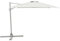 METRO Professional Sombrilla de Terraza Colgante, Aluminio/Poliéster, 3x3m, Sombrilla de Jardín con Manivela, Protección UV50+, Giro de 360°, Impermeable, Blanco/Platino