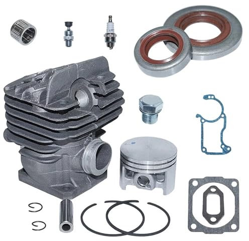 LALAL Kit cilindro pistone da 46 mm adatto for motosega Stihl 028AV 028 Kit guarnizione olio candela pezzi di ricambio for attrezzi da giardino