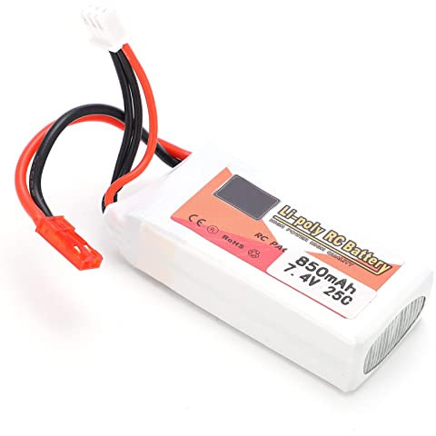 Easily 7.4V 850mah 25C Lipo Battery Comfortable Use for RC Cars Boats Helicopter material: Lithium Battery 1 X Lipo