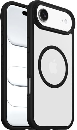 OtterBox React MagSafe Hülle für iPhone Air, Transparent/Schwarz | Stoßfest, sturzsicher, ultraschlank, Schützende Hülle, Getestet nach Militärstandard
