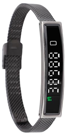 Jectse Intelligentes Armband, Fitness-Tracker mit 5.3, Wasserdichter Aktivitäts-Tracker für, mit APP für Gesundheitsmanagement, Sportmodi, Schwimmen (Black)