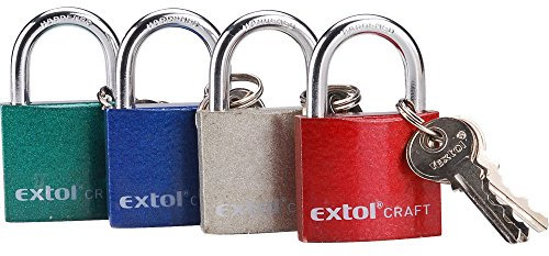 EXTOL CRAFT Candado de hierro fundido, 25 mm