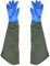 Backbayia Reusable Waterproof Long Sleeve Latex Rubber Waterproof Gloves for Garden or Kitchen