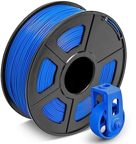 SUNLU ABS Filament 1.75 mm 3D Drucker Filament, Hohe Haltbarkeit/Hitzebeständig/Ausgezeichnete Zähigkeit, Kompatibel mit den Meisten FDM 3D Druckern, Filamentgenauigkeit +/- 0.02 mm, 0.9KG Blau
