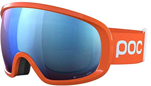 POC Fovea Clarity Comp + - Optimale Skibrille für den Wettkampf, Fluorescent Orange/Spektris Blue