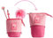 Tinc Pop Up Standing Pencil Pouch Case | Durable Canvas Pencil Case | Pencil Pot & Pencil Case | Pink