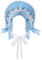 COSDREAMER Sonnenhut für Mädchen und Damen, Lolita-Spitzenschleife, Weinrot (Hellblau)
