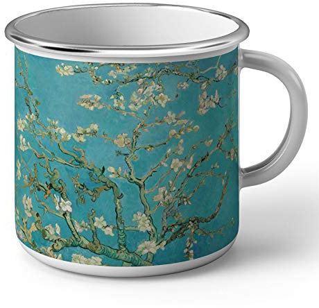 Fabulous Enamel Metal Mug 284ml 284ml Van Gogh Almond Blossom Branch 1890
