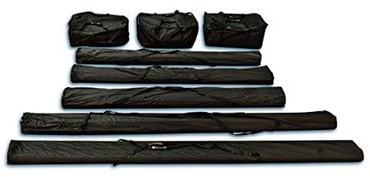 Ambisphere Taschenset Zelttaschen für Zelte für Pavillon Partyzelt - Tragetaschen Transporttaschen, zur sicheren Aufbewahrung, aus robustem Oxford 480g in div Grossen (Zelt 4m breit (5 Taschen))