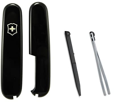 Victorinox Black Scales + Colour Accessories for 91mm Swiss Army Victorinox