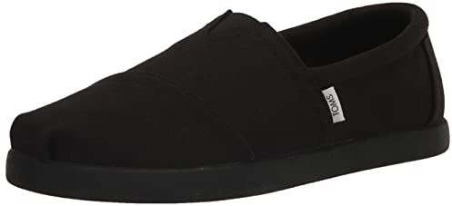 TOMS Herren Alp FWD Flacher Slipper, Black Black Recycled Cotton Canvas, 41 EU