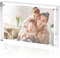 Sezanrpt Acryl-Bilderrahmen 13x18cm Frei Stehend, Klarer Kristall Doppel-Seitenmagnete 13cm x 18cm Bilderrahmen, Büro Desktop Magnetic 13x18 Lucite Fotorahmen für Stand Display, Brand Advertiser