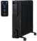 Juskys Elektroheizung Ölradiator 2500 Watt - Heizung elektrisch mit 3 Stufen, Thermostat, 12 h-Timer & Überhitzungsschutz - Radiator Schwarz