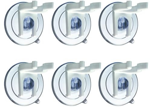 HOMSFOU 8st Led-kerzenlichthalter Kerze Saugnäpfe Klemme Halter Für Saugnäpfe Für Kerzen Kerzenhalter Für Fenster Weihnachtskerzenhalter Dekorative Kerzen Saugnapfhalter Weihnachten Weiß