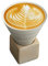 Elegant Novel Design Cone Shaped Ceramic Coffee Cup with Stand | Unique Modern Style | For Hot Drinks Such as Tea Coffee or Hot Chocolate | 100ml Liquid Capacity | Stylish Home Decor Boho Style