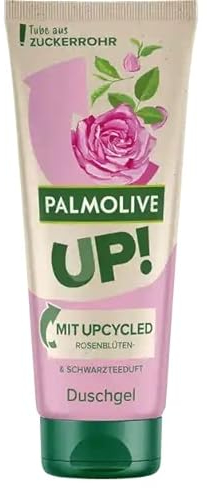6er Pack - Palmolive Up! Duschgel mit upcycled Rosenblüten & Schwarzteeduft - 200ml