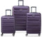 DELSEY Paris - AIR Armour - Set de 3 valises rigides 55cm/ 68cm/ 77cm - Violet foncé