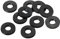 PATIKIL M4 Gomma Rondella Piatta, 10 Pezzi 4mm ID x 9mm OD x 1,2mm Spessore Guarnizione Distanziatrice di Tenuta per Rubinetto Tubo Acqua Tubo Dispositivo Fissaggio Bullone, Nero