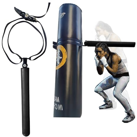 TREGOO Wing Chun Dummy Spinnarm-Trainingsgerät für Gebündelten Sandsack, Innenkampfsportmannstapel-Übungsgerät, Tai Chi Wing Chun Übung Schlagstock, 78634