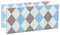 FRODOTGV Stiftehalter aus Acryl, 4 Fächer, durchsichtig, für Schule, Schule, Aufbewahrung von Make-up, Blau / Weiß / Braun