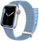 Mastten Sport Armband Kompatibel mit Apple Watch Armband 46mm/45mm/44mm/42mm 49mm, Nylon Klettverschluss Herren Damen Geflochtenes Armbänder für iWatch Ultra/Series 10 9 SE 8 7 6 5 4 3 2 1, Blau