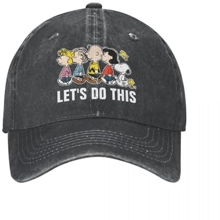 Neutral Comic Peanuts The Gang Snoo0py Baseball Cap Outfit Distressed Denim Cartoon Charlie Brown Kopfbedeckung Unisex Stil Cap Hut Geschenk