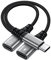 2-in-1 USB C Kopfhörer Adapter, USB C Splitter USB C Audio Adapter mit HiFi DAC Chip Kompatibel mit iPhone 15 16/15 16 Pro/15 16 Pro Max/15 16 Plus, Samsung Galaxy, iPad Pro und weiteren Typ-C-Geräten