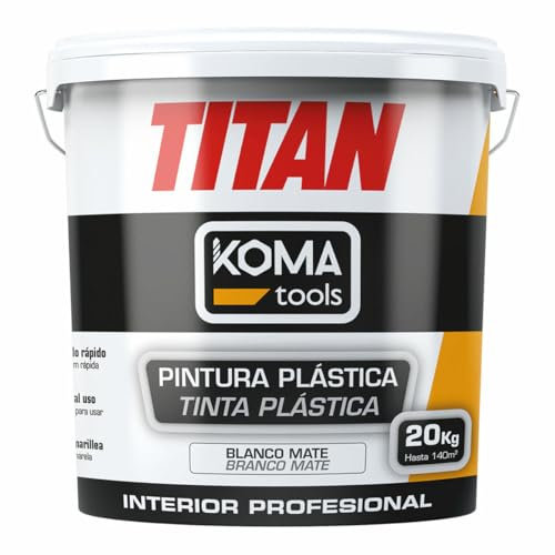 Koma Tools Pintura plástica Titan Blanco 20 kg - Marca EAN: 8425998253016