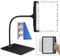 NZQXJXZ 2-in-1 Lupe mit Licht und Ständer, 5X Leselupe mit Licht für Senioren Groß, 42 LED Einstellbare Helligkeit Abnehmbare Große Seite Lupenbrille für das Lesen, Nähen, Handarbeiten